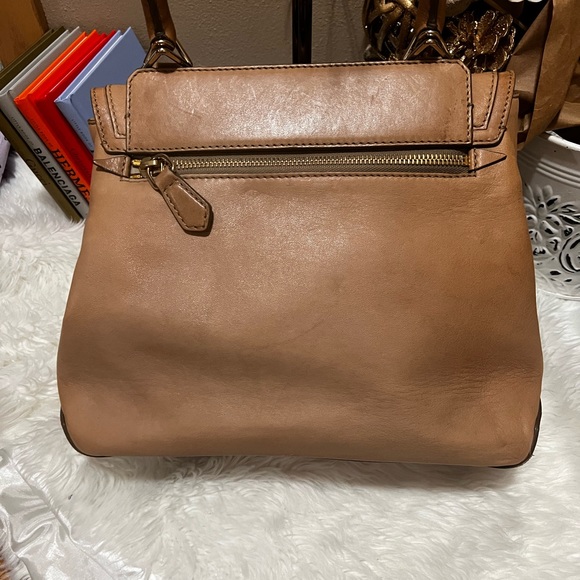 Givenchy Tan Leather Large New Line Flap Tote Shoulder Bag - Picture 5 of 12
